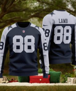 Ceedee Lamb 88 NFL Dallas Cowboys Christmas Ugly Xmas Sweater