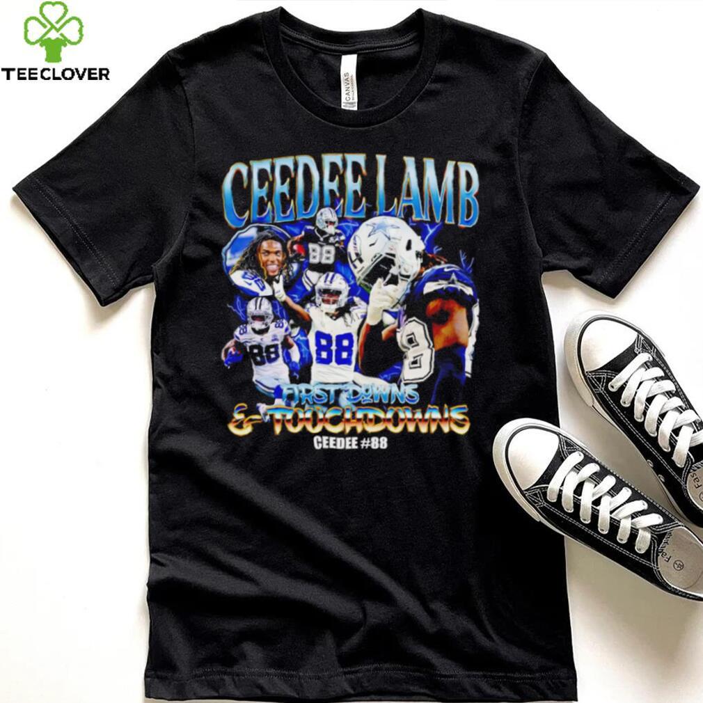 Ceedee Lamb Dallas Cowboys first downs and touchdowns Ceedee #88 vintage shirt