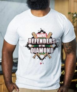 Celebrate Marvel’s Defenders Of The Diamond Baseball T shirt