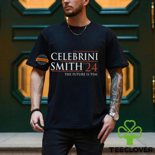 Celebrini Smith 24 The Future Is Teal Shirt