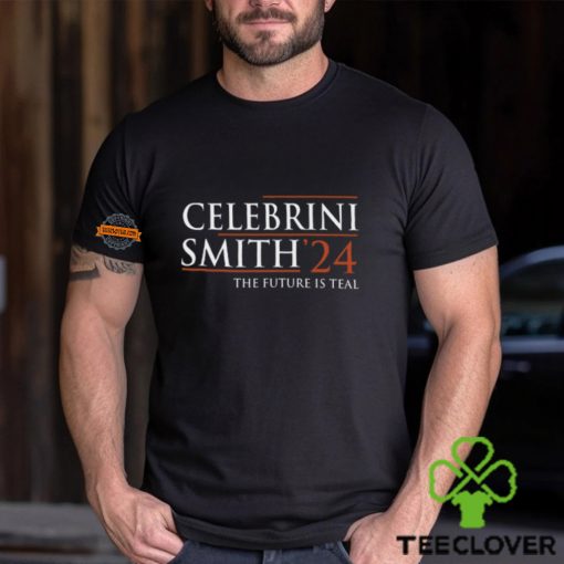 Celebrini Smith 24 The Future Is Teal Shirt
