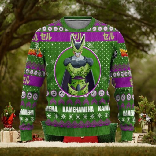 Cell Anime Dragon Ball Z Xmas Women Mens Ugly Christmas Sweater