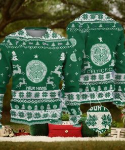 Celtic F.C SPFL Personalized Ugly Christmas Sweater