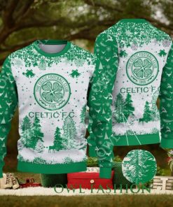 Celtic F.C. SPFL Scottish Snow Fall Pine Ugly sweater