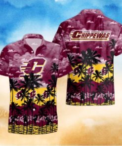 Central Michigan Chippewas Palms Tree Hawaiian Shirt