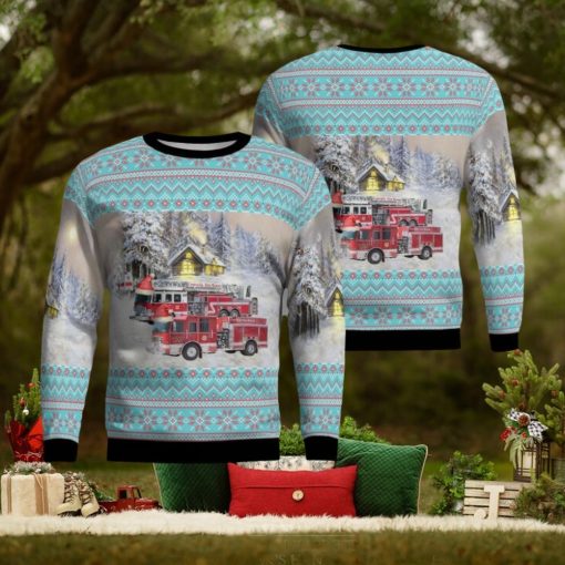 Centralia Illinois Centralia City Fire Department AOP Ugly Christmas Sweater Unique Christmas Gift