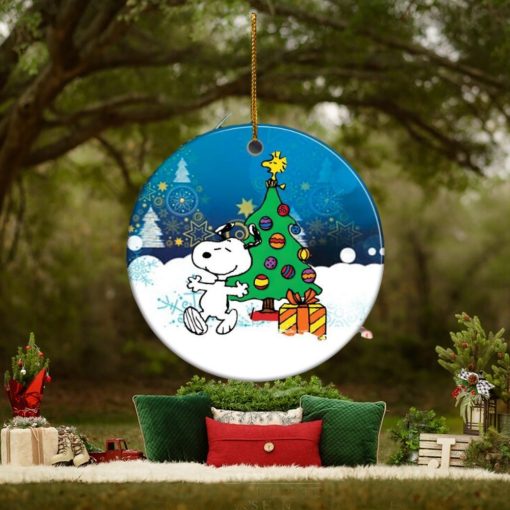 Ceramic Circle Ornament Snoopy   Copy