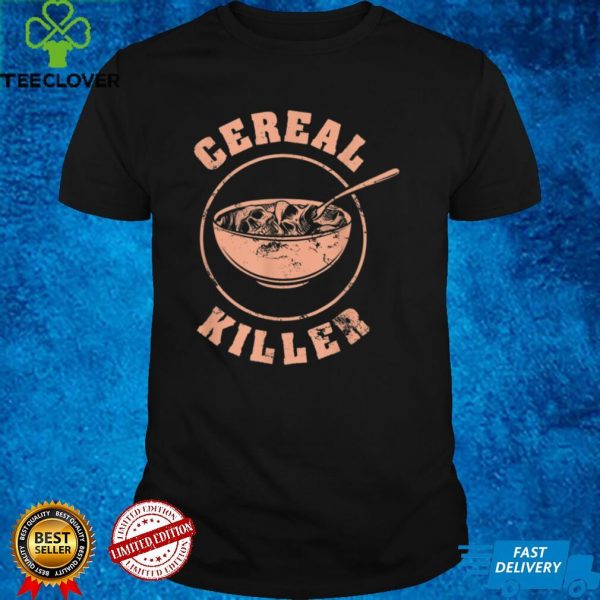 Cereal Killer Halloween Night Spooky Breakfast Milk Cereals T Shirt