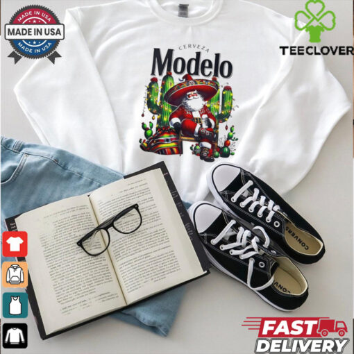Cerveza Modelo santa claus merry christmas shirt