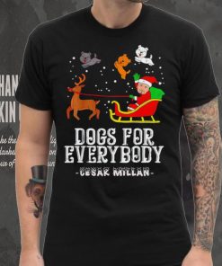 Cesar Millan dog for everybody paw Merry Christmas shirt