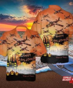 Cessna 208 Halloween Hawaiian Shirt
