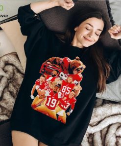 San Francisco 49ers bear and players hoodie, sweater, longsleeve, shirt v-neck, t-shirt