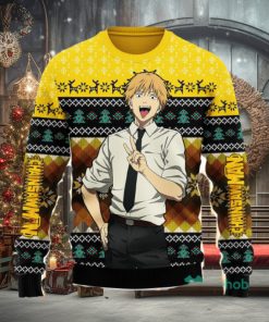 Chainsaw Man Denji Ugly Christmas Sweater Anime Xmas Men And Women Cute Christmas Gift