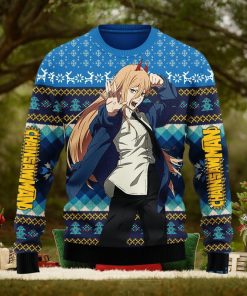 Chainsaw Man Power Ugly Christmas Sweater Anime Xmas Men And Women Christmas Gift