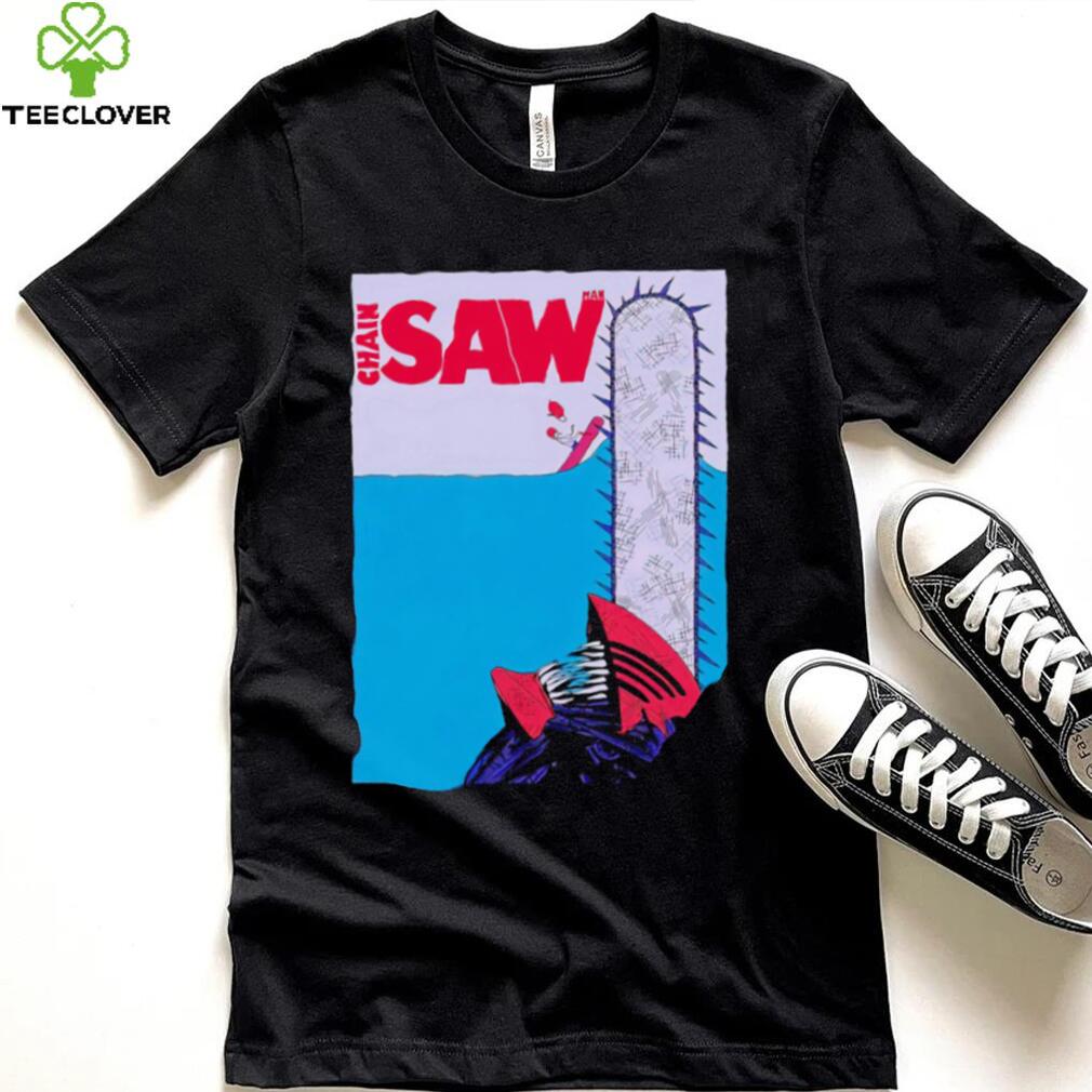 Chainsaw Man X Paw Deep Blue Saw Chain Saw shirt Chainsaw Man X Paw Deep Blue Saw Chain Saw shirt