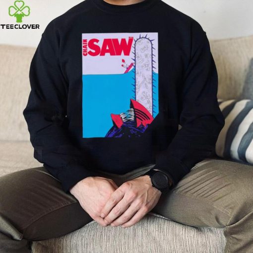 Chainsaw Man X Paw Deep Blue Saw Chain Saw shirt