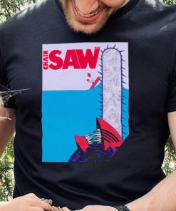 Chainsaw Man X Paw Deep Blue Saw Chain Saw shirt 3 Chainsaw Man X Paw Deep Blue Saw Chain Saw shirt