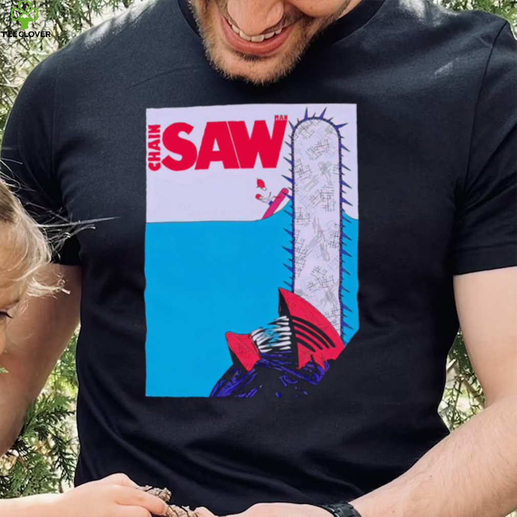 Chainsaw Man X Paw Deep Blue Saw Chain Saw shirt Chainsaw Man X Paw Deep Blue Saw Chain Saw shirt