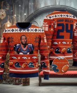 Champ Bailey denver broncos NFL Knitted Xmas Sweater Gift Men And Women