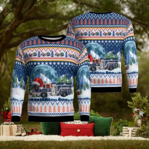 Champaign, Illinois, Illinois Fire Service Institute Aop Ugly Sweater 3D Gift For Men And Women
