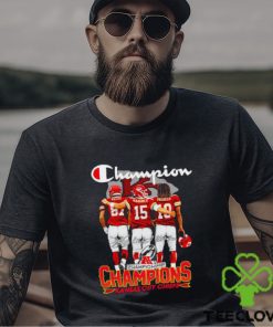 Champion AFC Championship Champions Kansas City Chiefs signatures shirt 2 Champion AFC Championship Champions Kansas City Chiefs signatures shirt