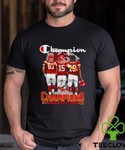 Champion AFC Championship Champions Kansas City Chiefs signatures shirt 3 Champion AFC Championship Champions Kansas City Chiefs signatures shirt