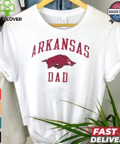 Champion Arkansas Razorbacks Grey Dad Number One Short Sleeve Fashion T Shirt
