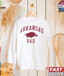 Champion Arkansas Razorbacks Grey Dad Number One Short Sleeve Fashion T Shirt