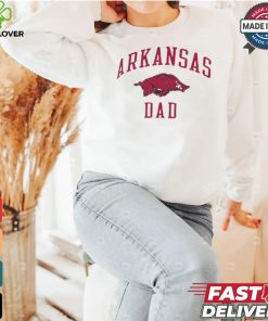 Champion Arkansas Razorbacks Grey Dad Number One Short Sleeve Fashion T Shirt