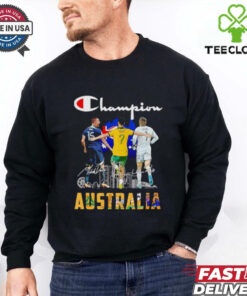 Champion Australia players signatures shirt