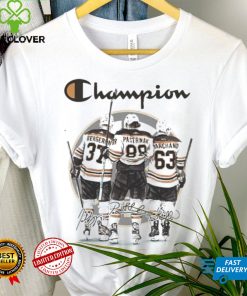 Champion Bergeron Marchand And Pastrnak Boston Hockey Signatures Shirt