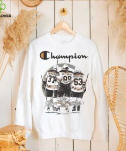 Champion Bergeron Marchand And Pastrnak Boston Hockey Signatures Shirt