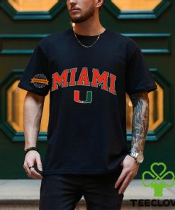 Champion Black Miami Hurricanes Arch Over Logo Shirt