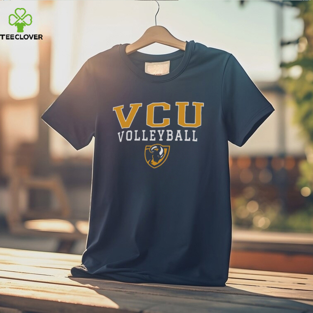 Champion Black VCU Rams Icon Logo Volleyball Jersey T Shirt - Limotees