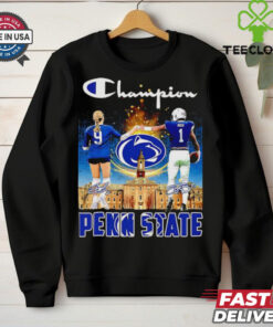 Champion Brianna Whitaker and Jaylen Reed Penn State signatures shirt