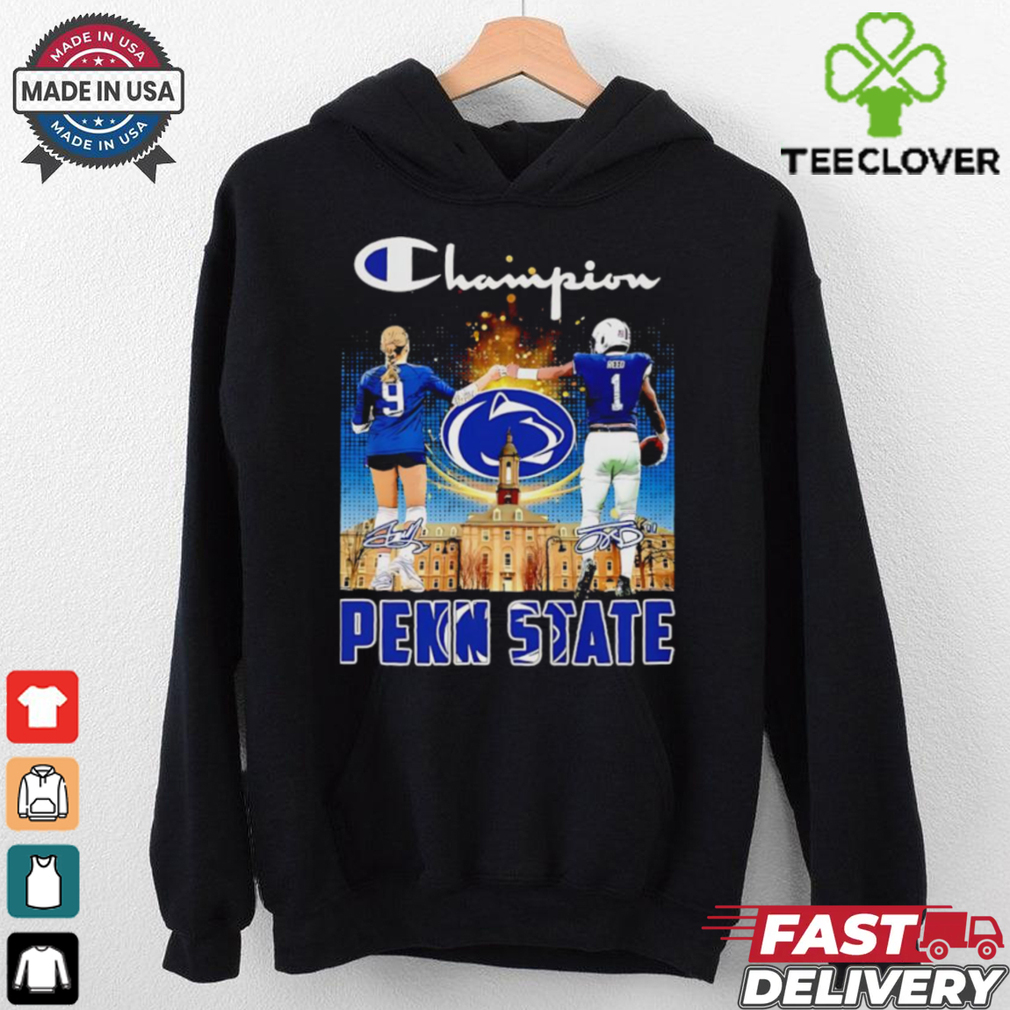Champion Brianna Whitaker and Jaylen Reed Penn State signatures shirt Champion Brianna Whitaker and Jaylen Reed Penn State signatures shirt