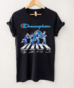 Champion Detroit Lions Abbey Road David Montgomery Jahmyr Gibbs Alex Anzalone signatures shirt