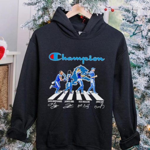 Champion Detroit Lions Abbey Road David Montgomery Jahmyr Gibbs Alex Anzalone signatures hoodie, sweater, longsleeve, shirt v-neck, t-shirt