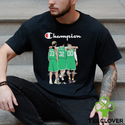 Champion Larry Bird, Kevin McHale and Robert Parish Boston Celtics signatures hoodie, sweater, longsleeve, shirt v-neck, t-shirt