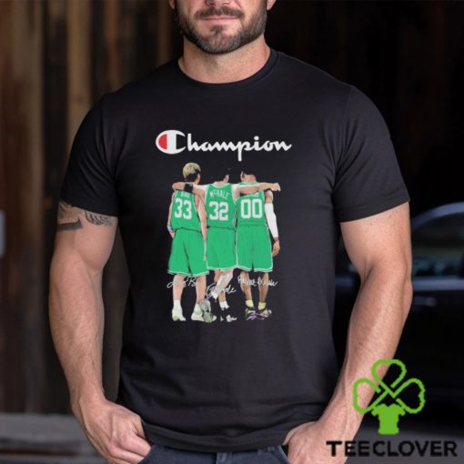 Champion Larry Bird, Kevin McHale and Robert Parish Boston Celtics signatures hoodie, sweater, longsleeve, shirt v-neck, t-shirt