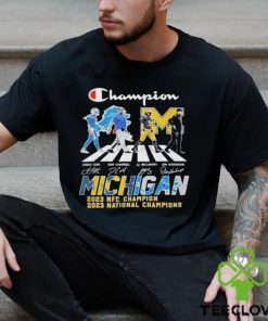Champion Michigan Abbey Road 2023 NFC Champion Signature Shirt