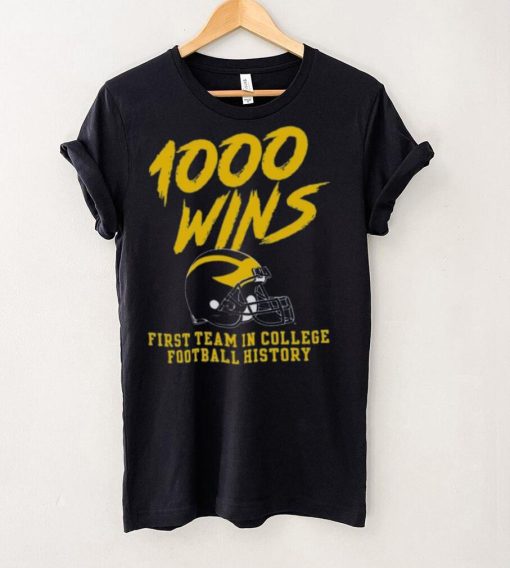 Champion Michigan Wolverines 1000 Wins T Shirt