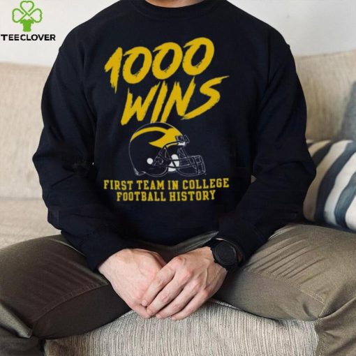 Champion Michigan Wolverines 1000 Wins T Shirt