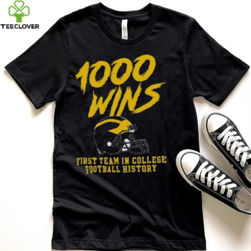 Champion Michigan Wolverines 1000 Wins T Shirt