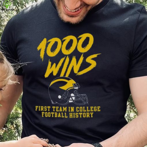 Champion Michigan Wolverines 1000 Wins T Shirt