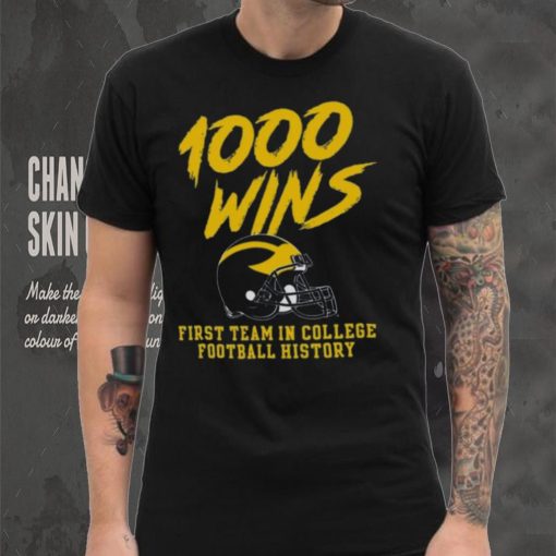 Champion Michigan Wolverines 1000 Wins T Shirt