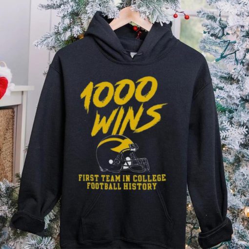 Champion Michigan Wolverines 1000 Wins T Shirt