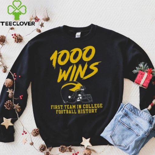 Champion Michigan Wolverines 1000 Wins T Shirt