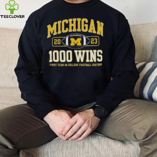 Champion Michigan Wolverines Football 1,000 Wins T Shirt