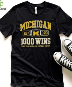 Champion Michigan Wolverines Football 1,000 Wins T Shirt